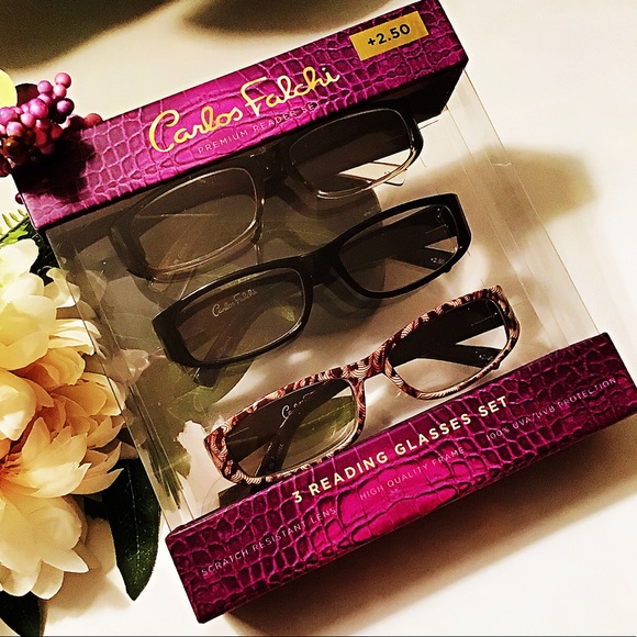 Carlos Falchi Premium Reader Set. +2.50 - Picture 2 of 4